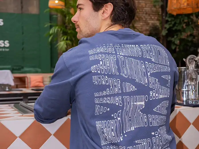 ATHLETIC THERAPY heavyweight 270gsm T-shirt detail blaenk studio