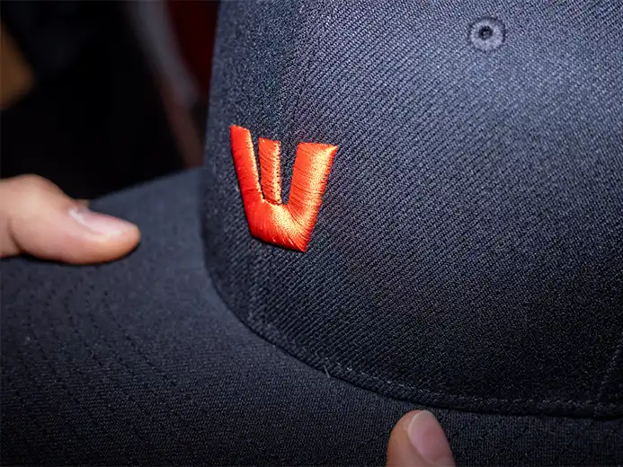 What the Duck snapback cap 3D embroidery detail blaenk studio