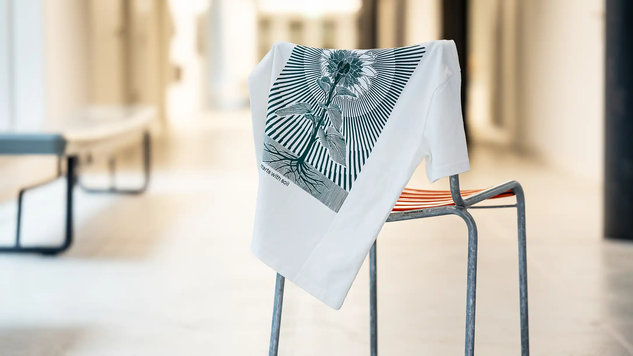 Klim custom organic cotton T-shirt screen print blaenk studio Zurich